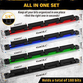 ELEAD 160-slot holder with durable aluminum rail for heavy use