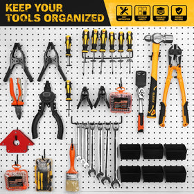 ELEAD 18 bins and attachments show expanded storage for small parts.