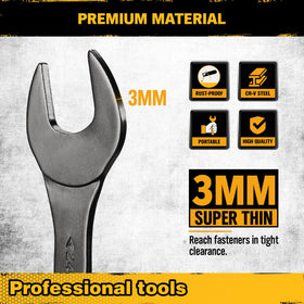 ELEAD metric wrenches 5.5 to 27 mm enable versatile mechanical tasks.