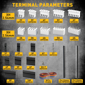 ELEAD JST XH 1P-10P housings for versatile connections in Arduino builds.