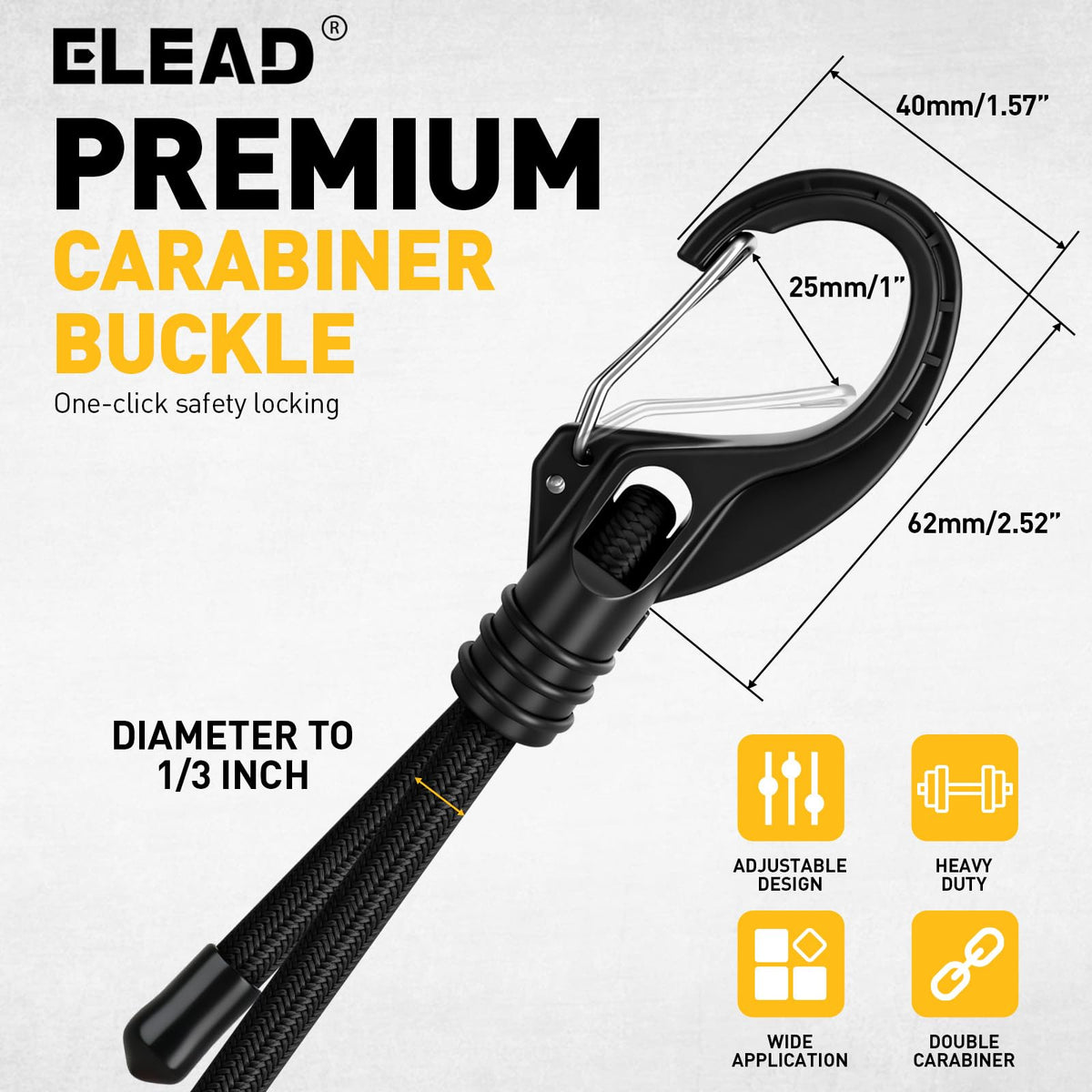 ELEAD 24-inch length adapts from 7 to 24 inches