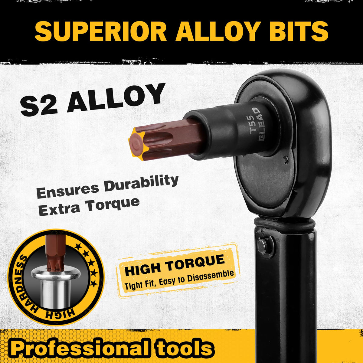ELEAD E-Torx sockets E4-E24 for precise fastener fits