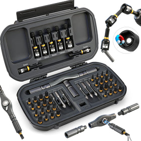 ELEAD 46in1 magnetic ratchet screwdriver set case helps quick projects and organized storage