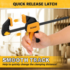 ELEAD compact 6 inch clamps fit neatly in toolboxes and drawers.