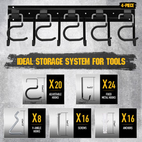 ELEAD 8 V-angle hooks offer flexible tool placement.