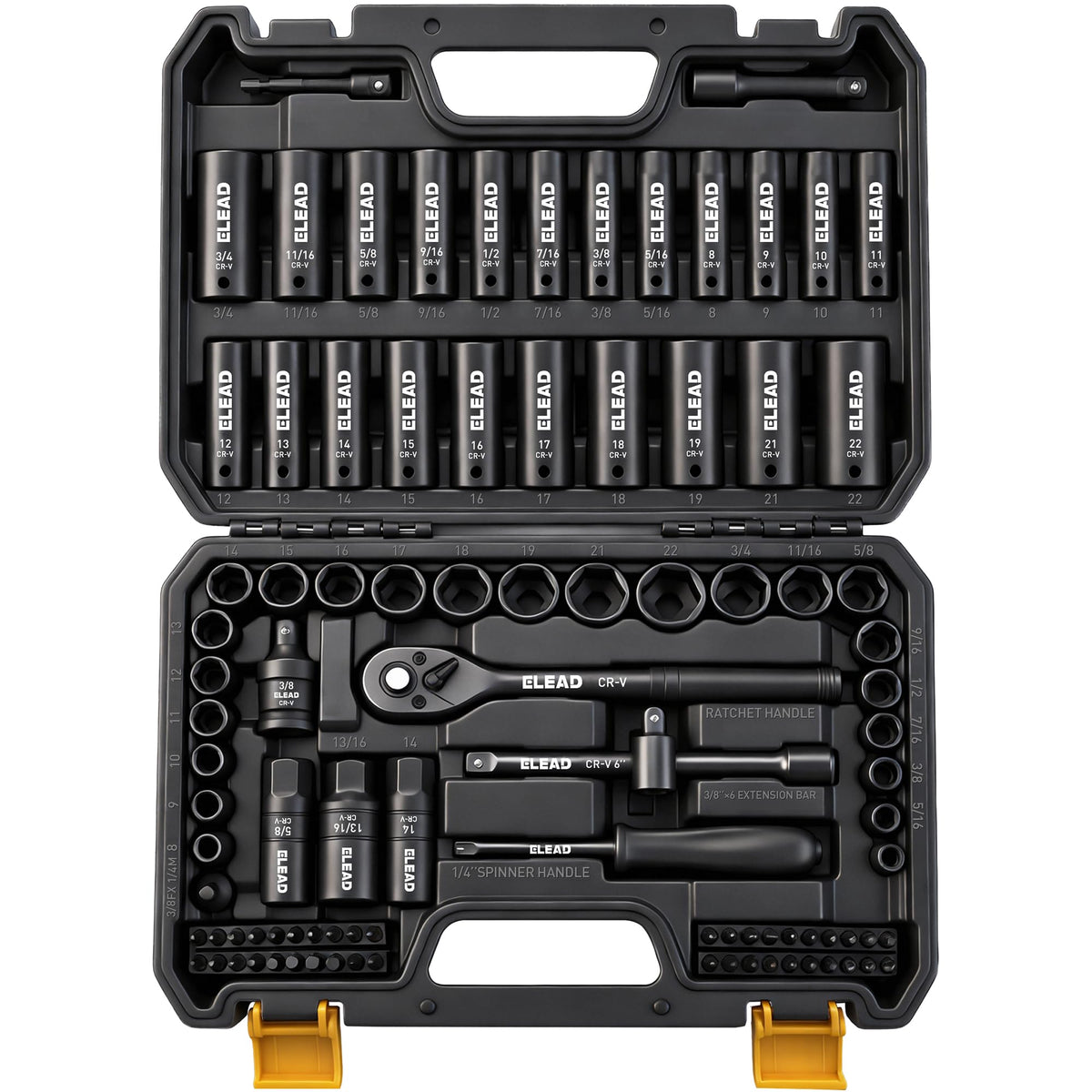 ELEAD 96-piece set in a durable case for portable on-site repairs.