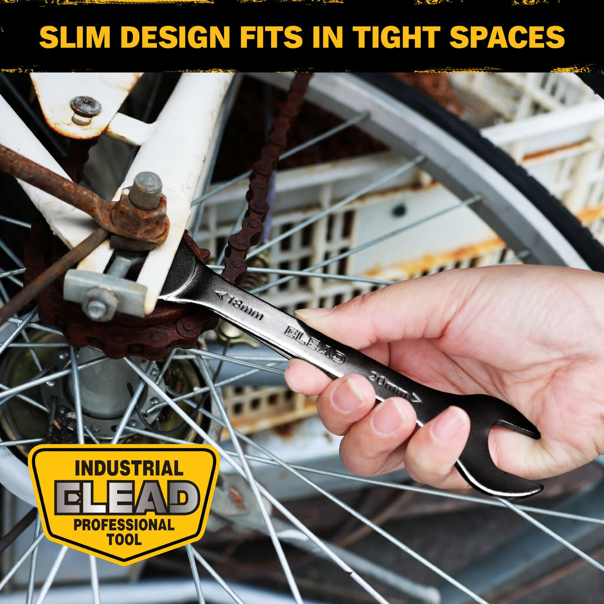 ELEAD bike and automotive repair toolset ready for maintenance