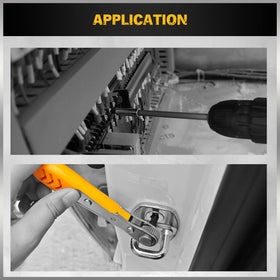Engraved sizes ensure quick identification on the job.
