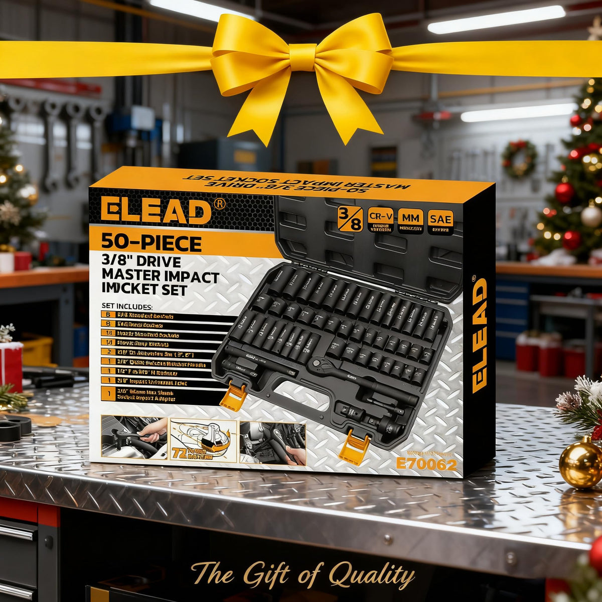 ELEAD durable chrome vanadium steel with black coating resists corrosion.
