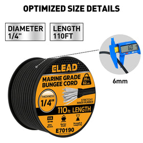 ELEAD bungee for cargo on trailer ensures stable transport of gear and tarps