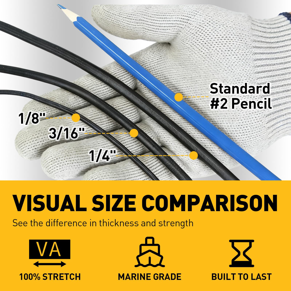 ELEAD cord ideal for tarps and tents, providing reliable tie-downs in varying weather.
