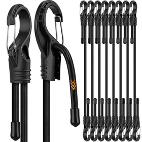 ELEAD bungee cords with adjustable length secure cargo on road trips