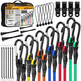 ELEAD carabiner bungee cord 72 inch securing cargo safely in transit