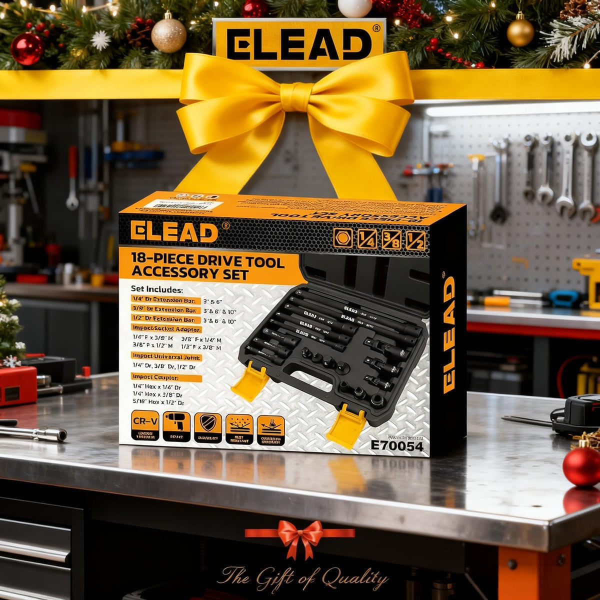 ELEAD chrome-vanadium durability finish designed for demanding workshop use.