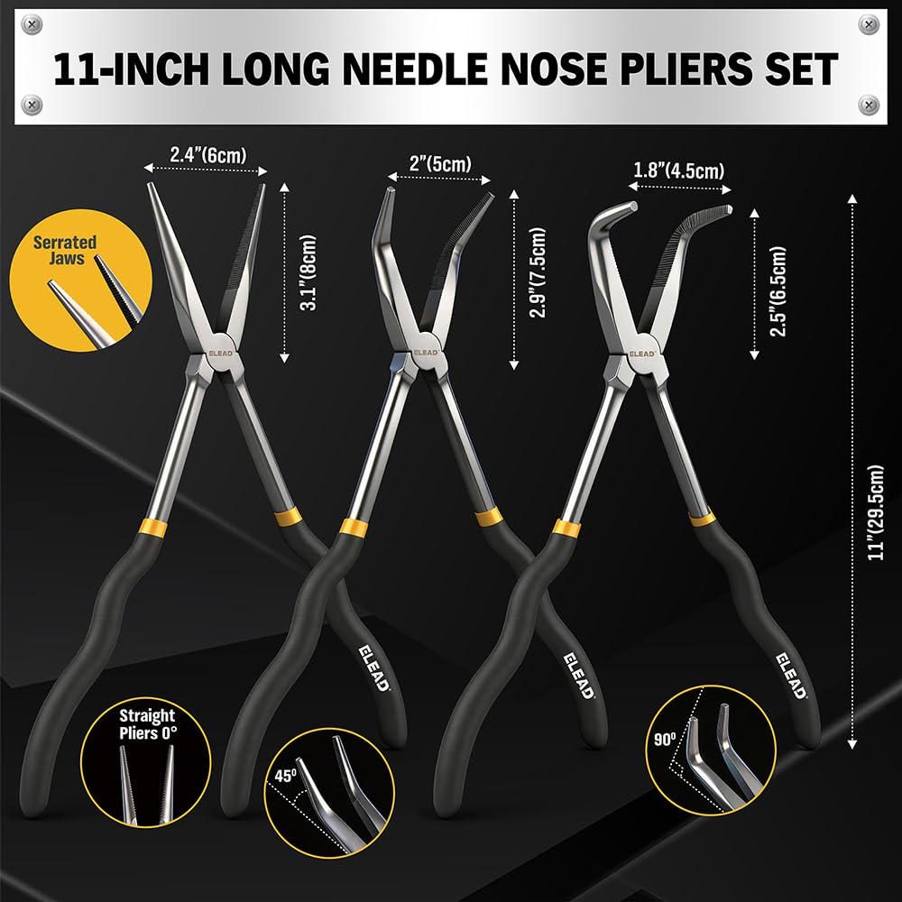 ELEAD circle nose pliers for precise looping and shaping.