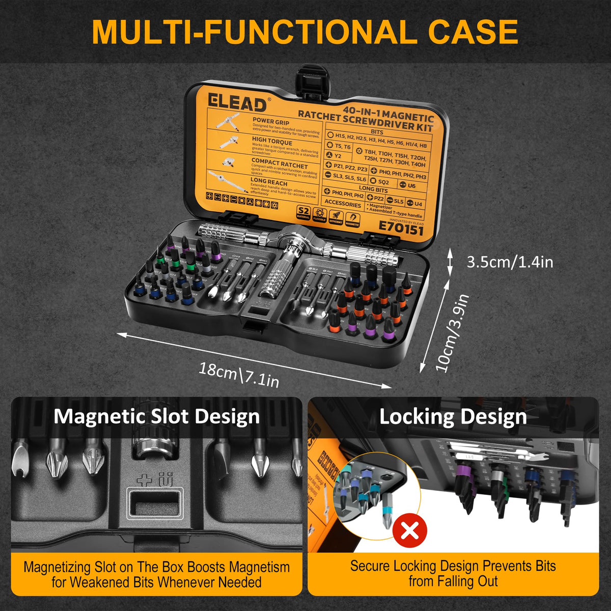 ELEAD compact durable case keeps tools organized on the go
