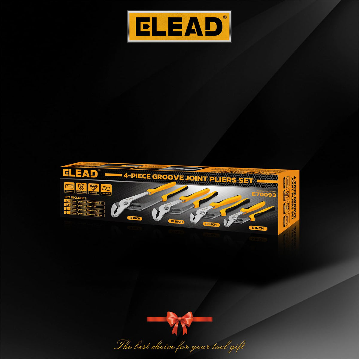 ELEAD durable drop-forged steel construction supports tough gripping tasks