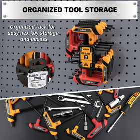 ELEAD dual-end hex wrenches offer long and short shanks for leverage.