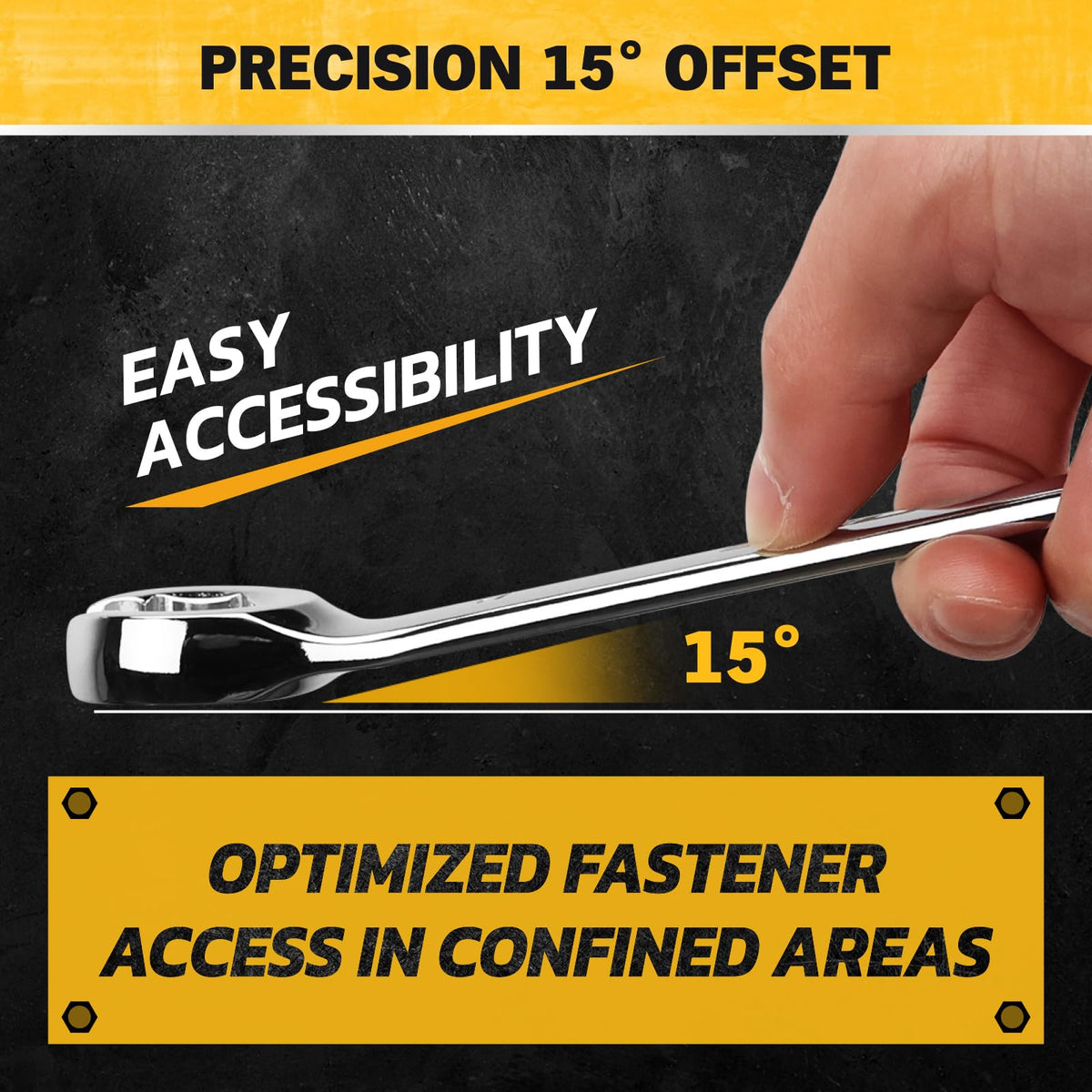 ELEAD flare nut wrench set double open end enables access in tight spaces.