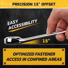 ELEAD flare nut wrench set double open end enables access in tight spaces.