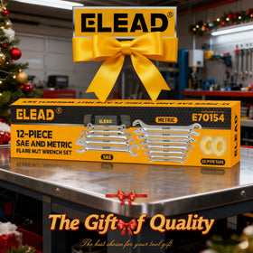 ELEAD flare nut wrench set in compact use reduces effort in cramped spaces.