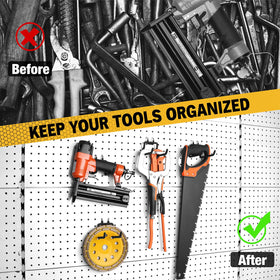 ELEAD hooks suitable for garage and kitchen areas for organization.