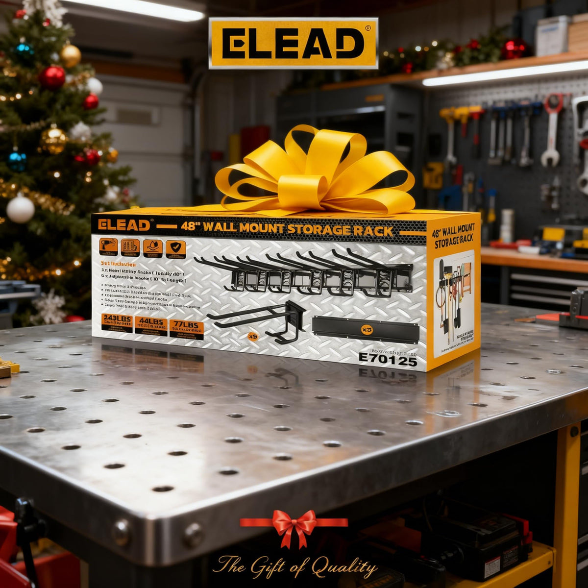 ELEAD tidy garden tools for quick access.