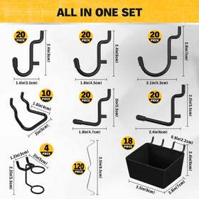 ELEAD heavy-duty bins closeup demonstrates sturdy storage for screws and small parts.