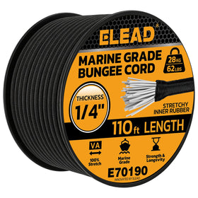 ELEAD heavy-duty bungee roll coiled for easy storage and quick securing