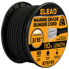 ELEAD heavy-duty bungee roll for secure cargo on outdoor trips.