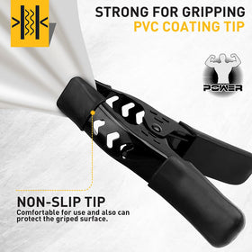 ELEAD clamps in woodworking setup showing secure grip.