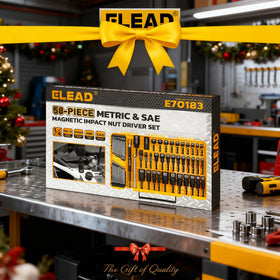 ELEAD heavy-duty case with engraved sizes for organized workflow.