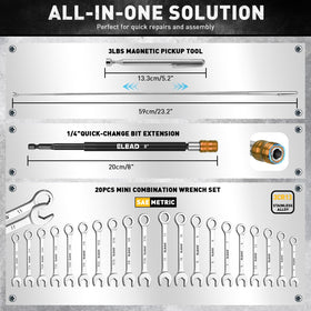 ELEAD impact nut drivers with strong magnets for secure fastener retention.