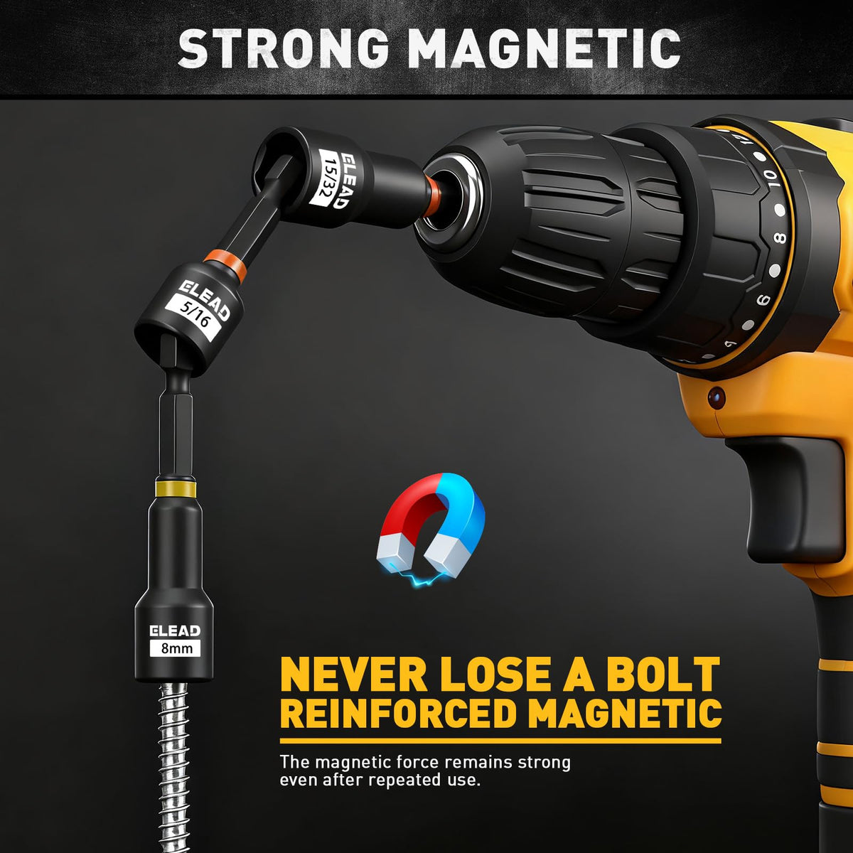 ELEAD impact socket adapters enabling versatile drive compatibility.