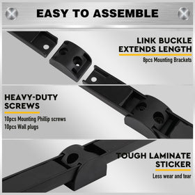 Includes mounting screws for quick, tool-free installation