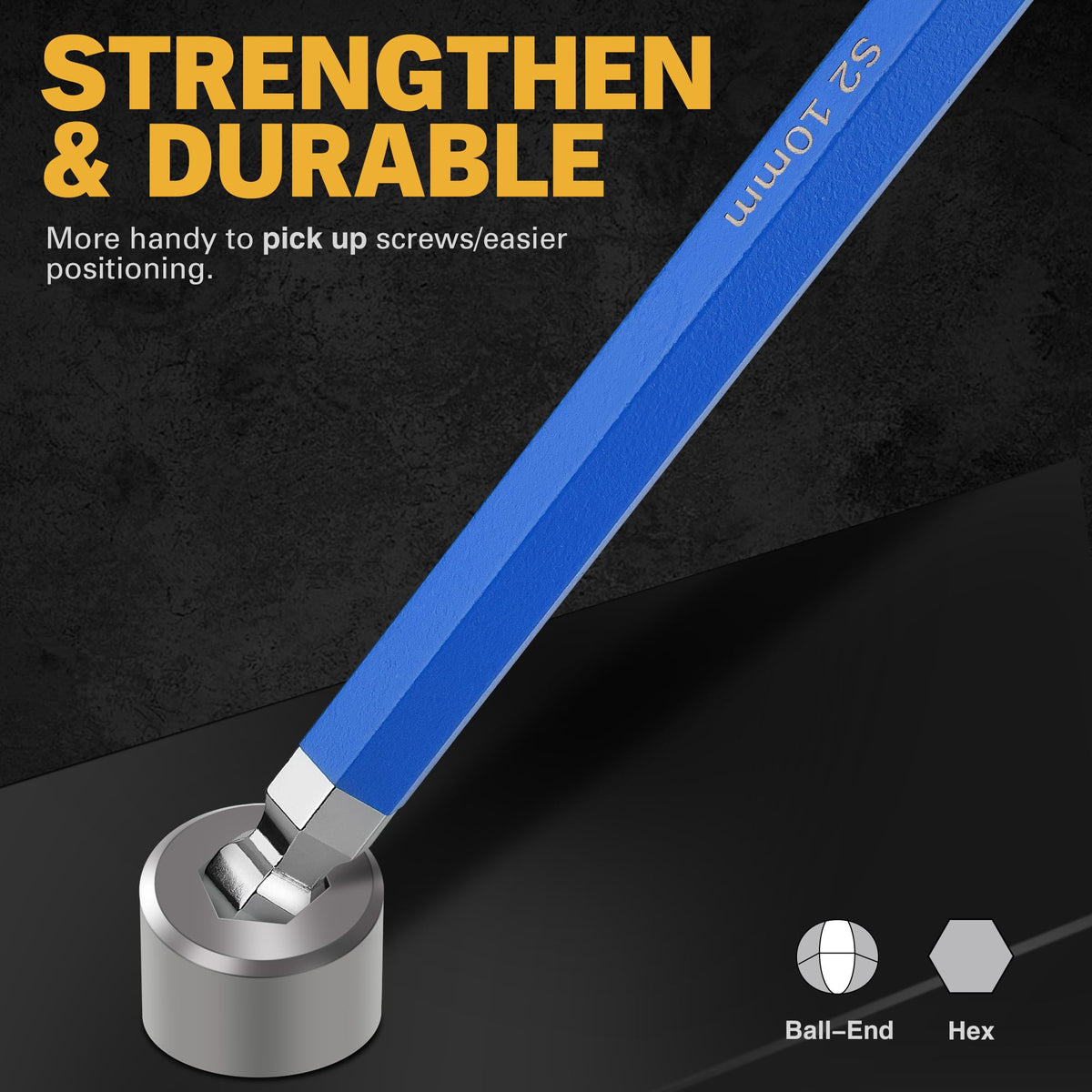 ELEAD jumbo hex key 4mm—long arm reaches recessed fasteners with ease.