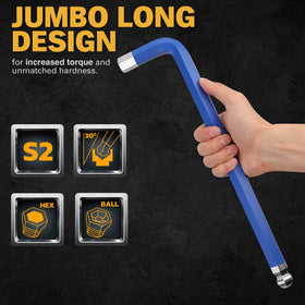 ELEAD jumbo hex key 6mm—corrosion-resistant finish supports longevity in workshop tasks.