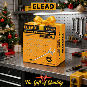ELEAD kitchen pegboard accessories keep utensils neatly within reach.
