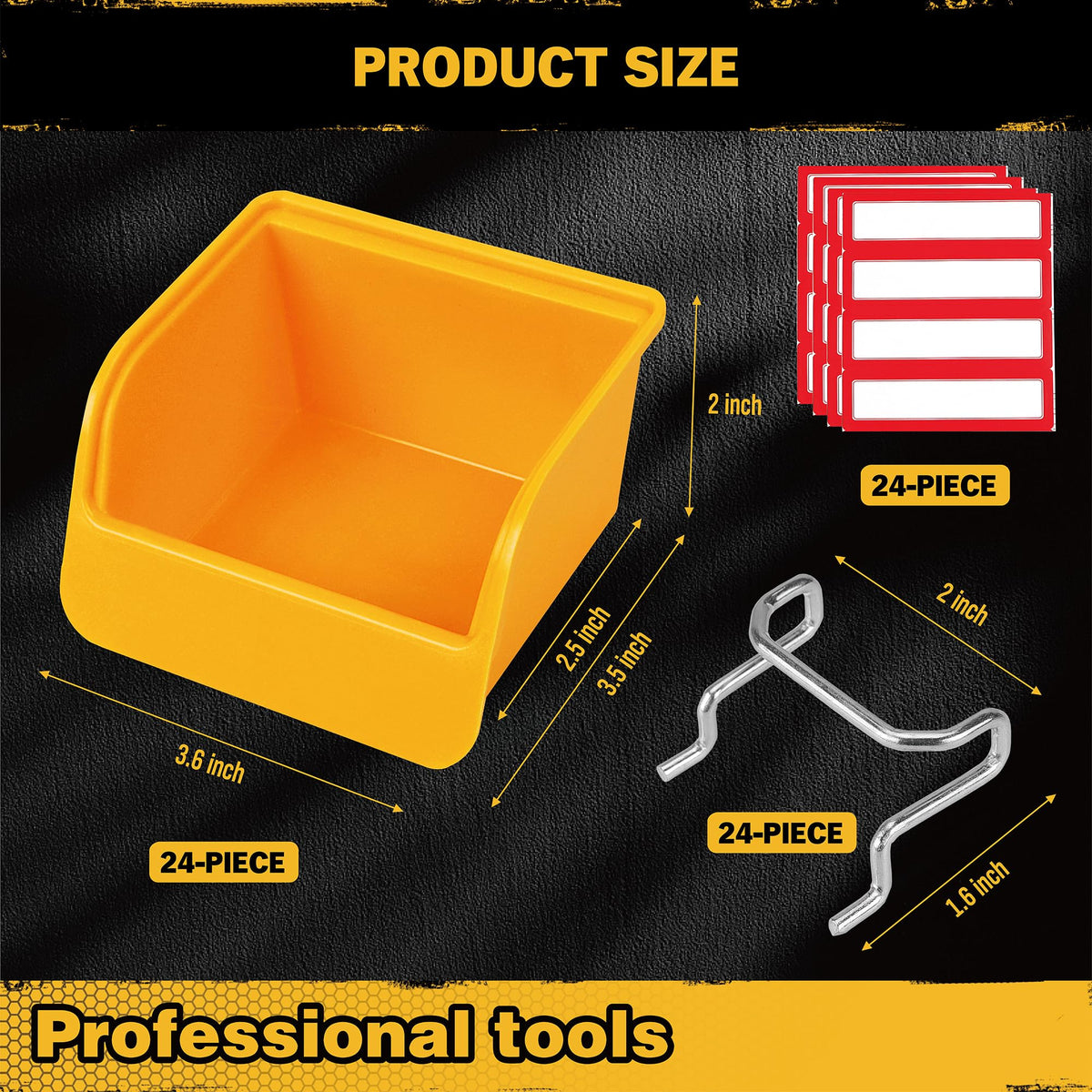 ELEAD 24 blank labels for quick item categorization
