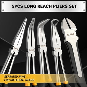 Four magnetic racks keep ELEAD pliers organized and accessible.