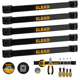ELEAD magnetic tool holder on wall mount with six pieces for organized tools