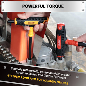 ELEAD metric wrenches with long reach for furniture assembly.