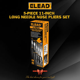 ELEAD needle nose pliers 45-degree bent reach tight spaces.