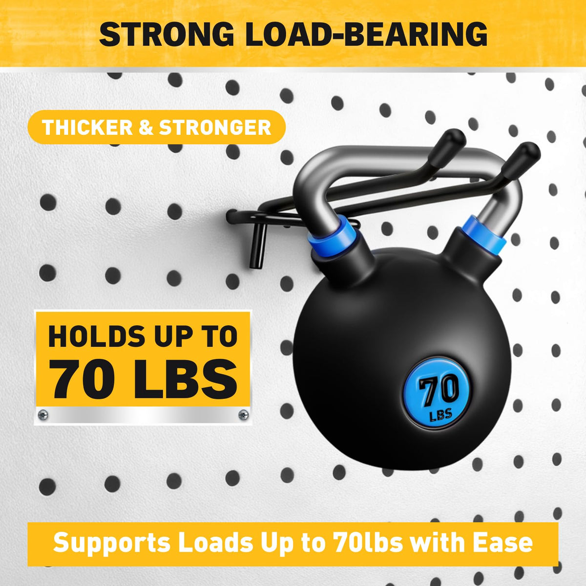 ELEAD 1/4-inch pegboard compatibility fits most panels.
