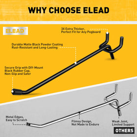 ELEAD hooks rubber caps protect tools and prevent slipping during use