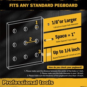 ELEAD pegboard storage trays for crafts and hardware