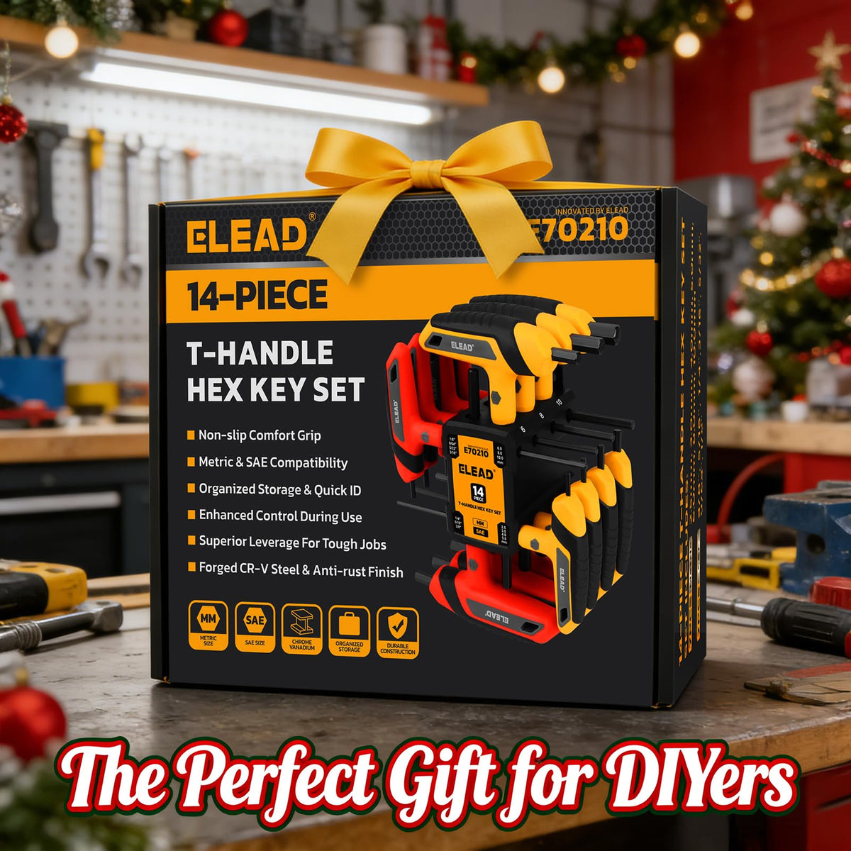 ELEAD portable rack keeps all pieces neatly organized during projects.