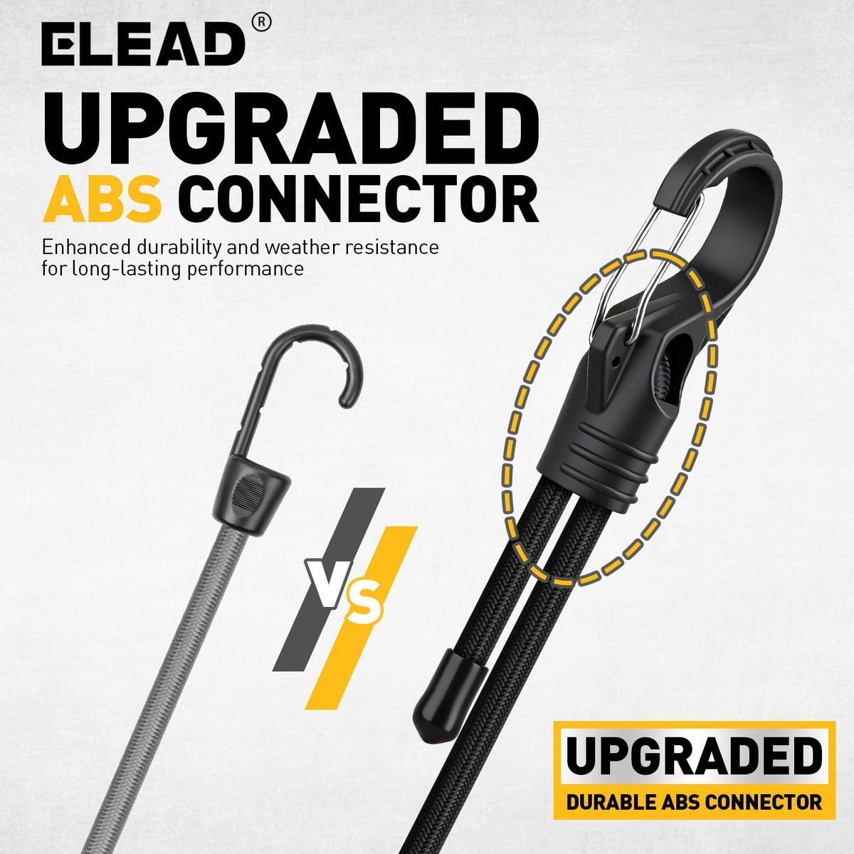 ELEAD rugged cross-woven rubber delivers durable camping performance