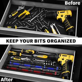 ELEAD slidable open-top design lets you swap bits quickly during projects