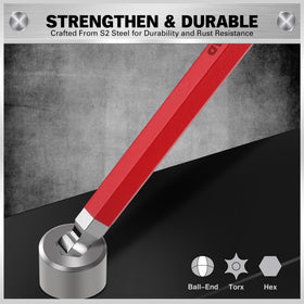 ELEAD T-handle extension bar provides superior leverage and control.